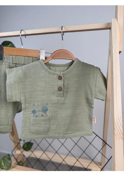 Ayıcık Yıldız Müslin Lüx Unisex 2li Takım fiyatları