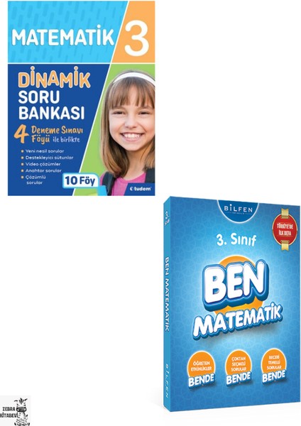 Tudem Yayınları 3. Sınıf Matematik Dinamik Soru Bankası, Bilfen 3. Sınıf Ben Serisi Matematik Soru Bankası