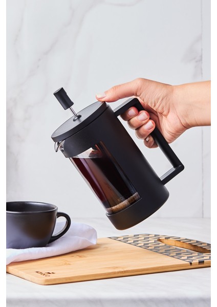 600 + ml Pamir French Press 600 ml Cam Siyah