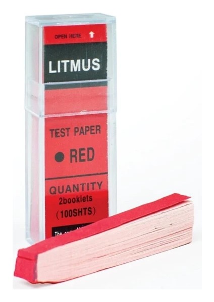 Turnusol Kağıdı Kırmızı 100 Strip Paket