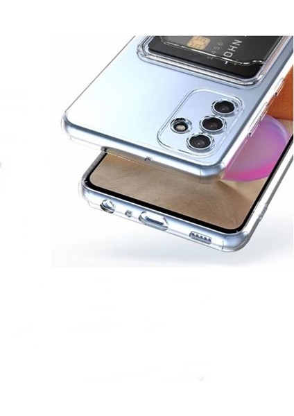 Samsung Galaxy S23 Fe Kılıf 1 Adet Kartlıklı Şeffaf Silikon Kamera Korumalı Şeffaf fiyatları