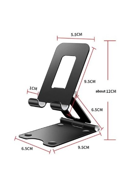 Yeni Model A30 Masaüstü Metal Telefon Standı Katlanabilir Tablet Telefon Tutacacağı -2307- fiyatları