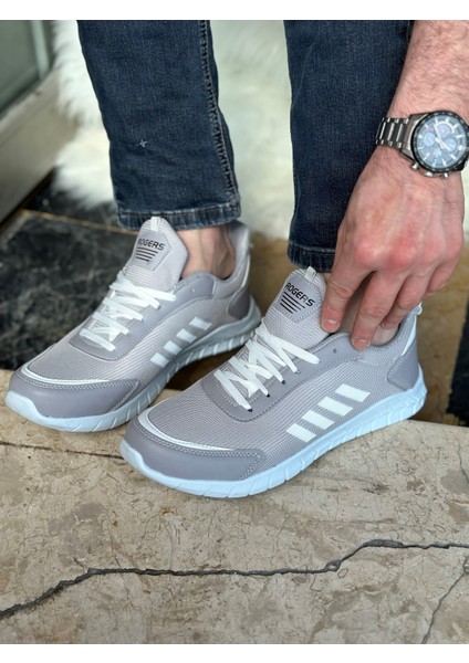 Günlük Erkek Sneaker Fileli Bağcıklı Rahat Esnek Dikiş Detaylı Yürüyüş Spor Ayakkabı 1453 fiyatları