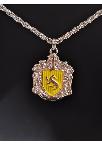 Antik Gümüş Kaplama Gryffindor Unisex Sembol Tasarım Kolye