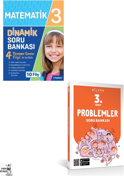 Tudem Yayınları 3. Sınıf Matematik Dinamik Soru Bankası, Bilfen 3. Sınıf Problemler Soru Bankası