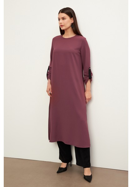 Afra Tunik Pantolon Takım - Gül Kurusu