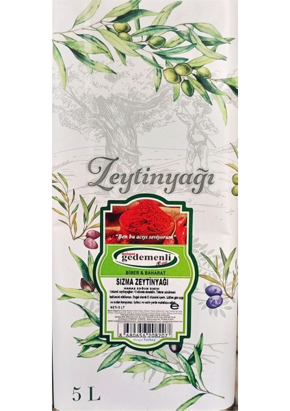 Maraş Soğuk Sıkım Sızma Zeytinyağı