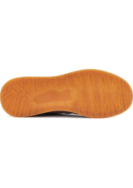 Erkek Vizon Bağcıklı Süet Deri Sneaker