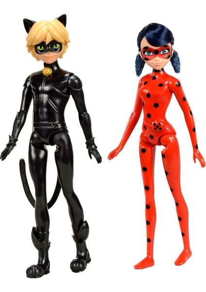 MRA67000 Miraculous 26 cm Ladybug ve Cat Noir - 50275