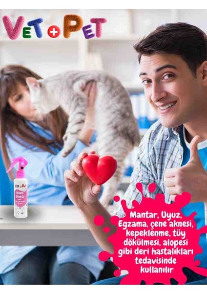 Kedi Için Nano Gümüş Içeren Deri Bakım Spreyi