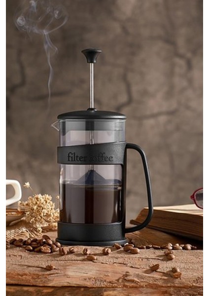 Paslanmaz Çelik Barista 400 ml French Press Siyah 350 - 599 ml Siyah