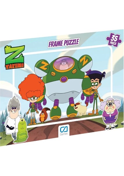 Z-Takımı Lisanslı 35 Parça Çerçeveli 34X24CM Çocuk Puzzle Yapboz Serisi