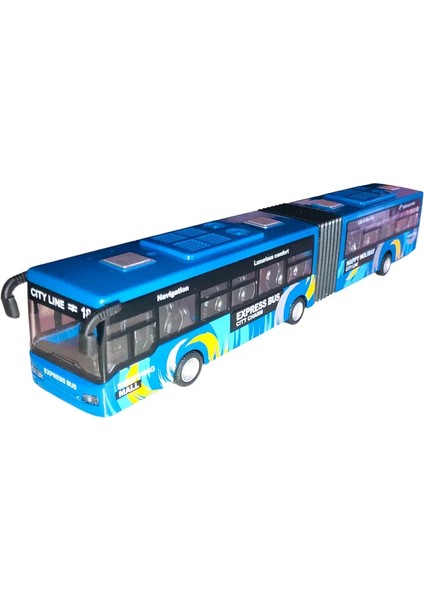 Laylay Toys Çek Bırak Körüklü Oyuncak Otobüs ( Metrobüs ) 27 cm Sesli