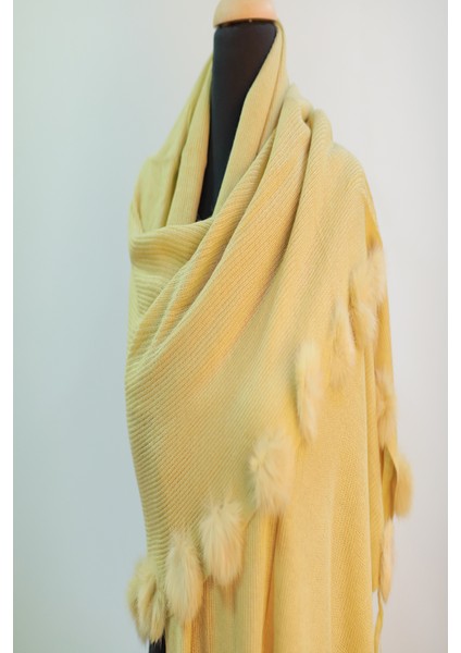 Bej Renk Ipek - Pamuk Şal