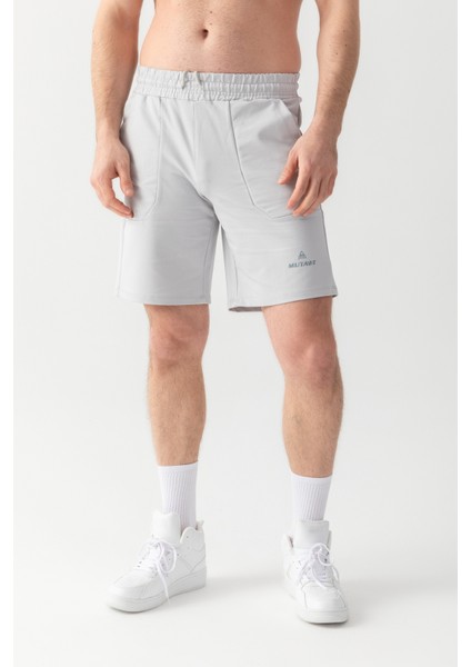 Essential Regular Fit Şort Gri
