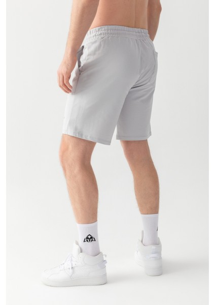 Essential Regular Fit Şort Gri
