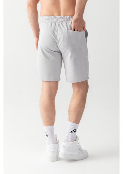 Essential Regular Fit Şort Gri