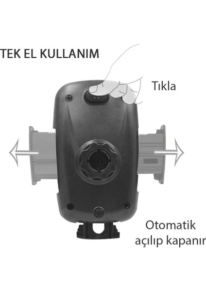 NR80 Araç İçi Havalandırma Kilitlenebilir Ayaklı Telefon Tutucu fiyatları