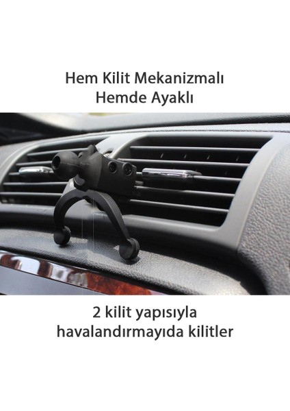 NR80 Araç İçi Havalandırma Kilitlenebilir Ayaklı Telefon Tutucu indirimleri
