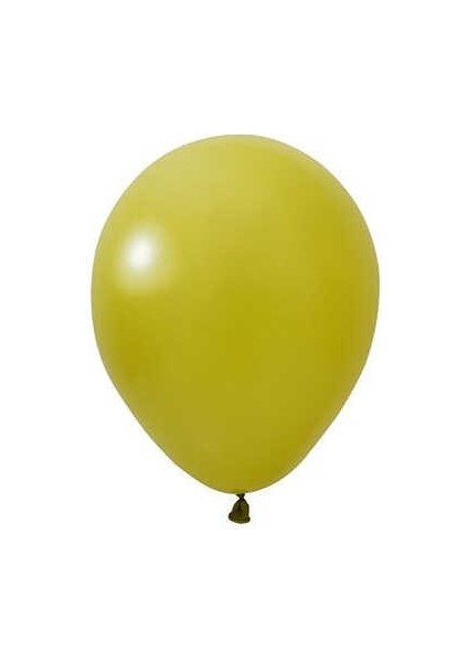 Zeytin Yeşili 10 Lu Retro Balon Set+Zeytin Yeşili retro Balon Doğum Günü Parti Süsleme