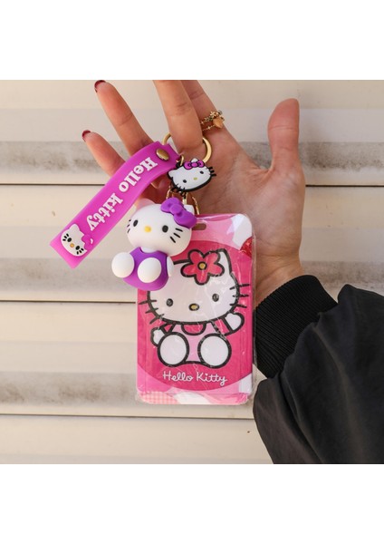 Hello Kitty Tasarımlı Kartlık Anahtarlık 1 Adet