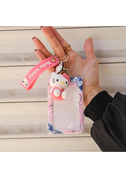 Hello Kitty Tasarımlı Kartlık Anahtarlık 1 Adet