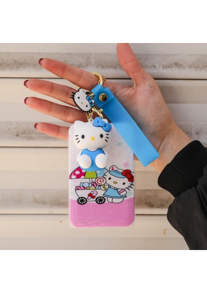 Hello Kitty Tasarımlı Kartlık Anahtarlık 1 Adet