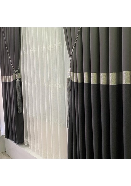 Pano Fon Perde Antrasit Gri (Tek Kanat) fırsatları