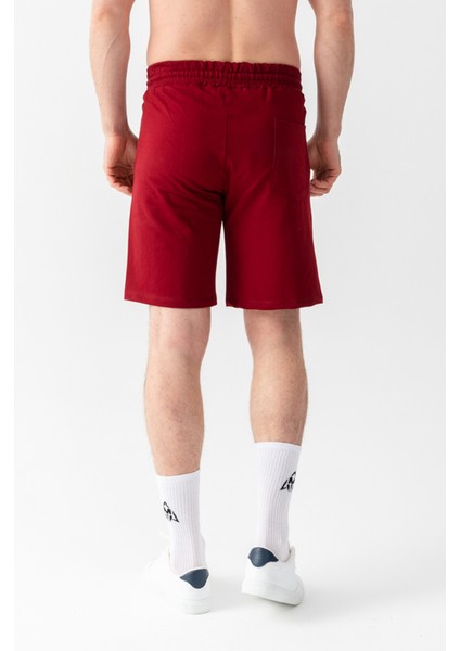 Essential Regular Fit Şort Bordo