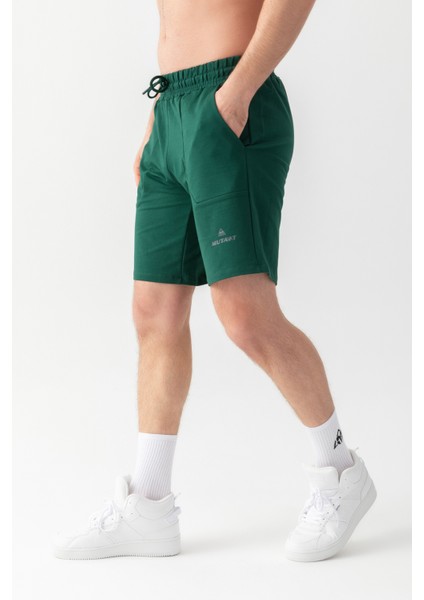 Essential Regular Fit Şort Nefti Yeşili