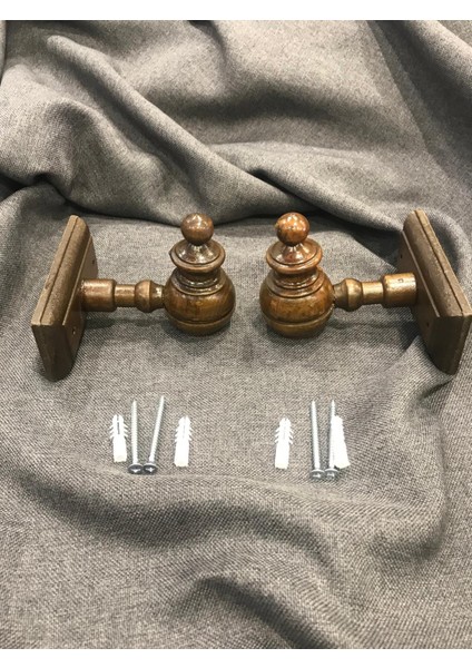 Rustik Ayak Başlık Perde Askı Ayağı Rustik Başlığı Ahşap Model Meşe Ceviz Beyaz Siyah Krem Antrasit fiyatları