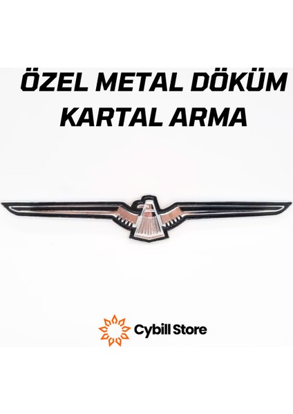 Kartal Krom Metal Arma Üst Kalite 1 Adet 23X4 cm