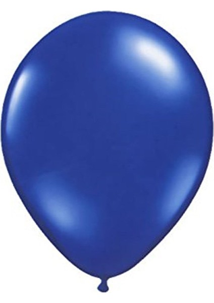 Lacivert 10 Adet metalik Helyum Uyumlu Lacivert Balon+Lacivert Parlak Balon Doğum Günü Parti Süsleme Helyum Uyumlu
