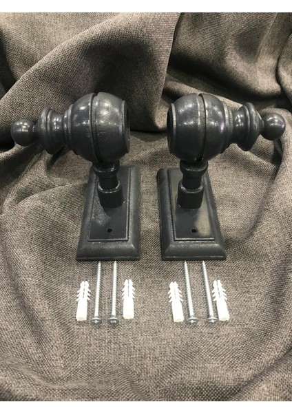 Rustik Ayak Başlık Perde Askı Ayağı Rustik Başlığı Ahşap Model Meşe Ceviz Beyaz Siyah Krem Antrasit modelleri