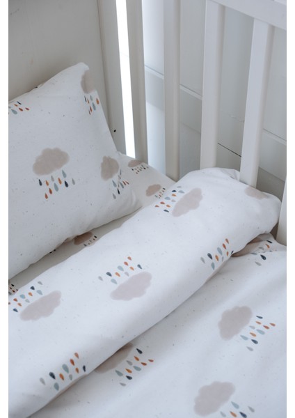 Yağmur Bulutlu Park Yatak Bebek Nevresim Takımı (80X120) - Rain Clouds modelleri