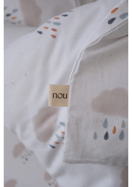 Yağmur Bulutlu Park Yatak Bebek Nevresim Takımı (80X120) - Rain Clouds indirimleri