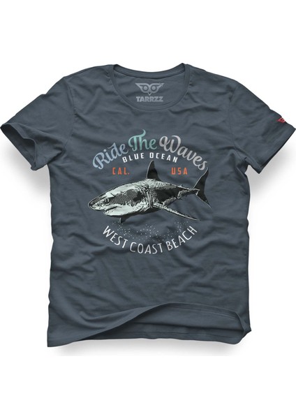 Köpekbalığı Los Angeles Coast Tasarım Tişört