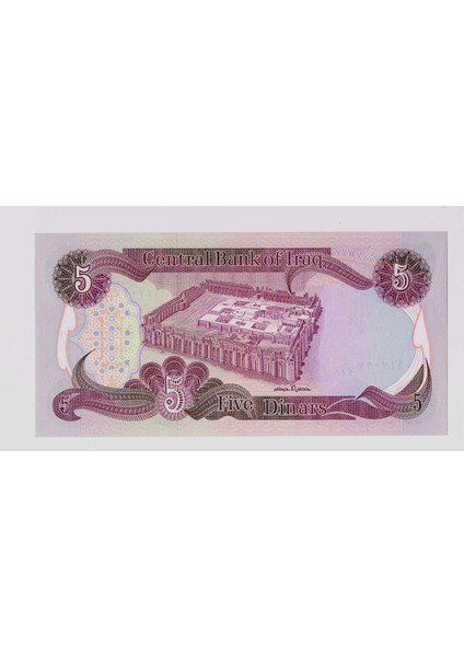 Irak Iraq 5 Dinars *unc - Çil Banknot fiyatları