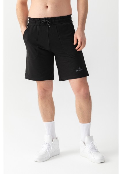 Essential Regular Fit Şort Siyah