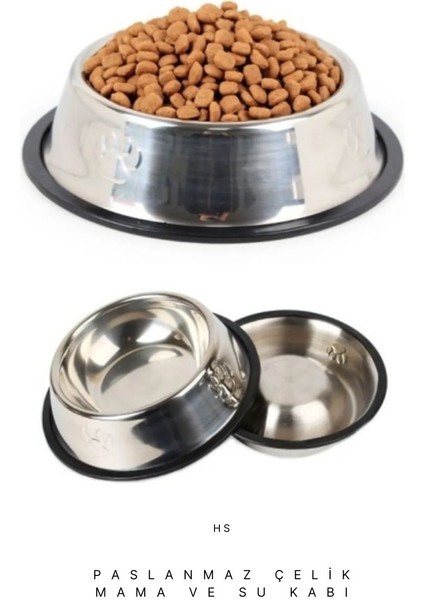 Kedi ve Küçük Irk Köpek Çelik Mama Kabı modelleri
