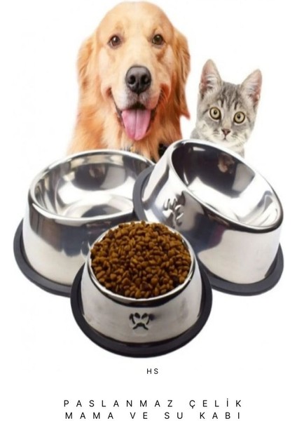 Kedi ve Küçük Irk Köpek Çelik Mama Kabı indirimleri