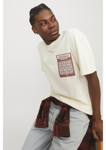 Jormykonos Geo Front Tee Ss C.N Ln12256328 Krem modelleri