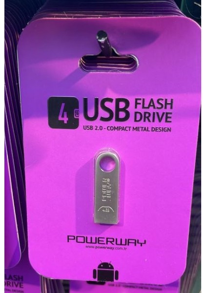 Powerway 4 GB Metal USB Flash Bellek