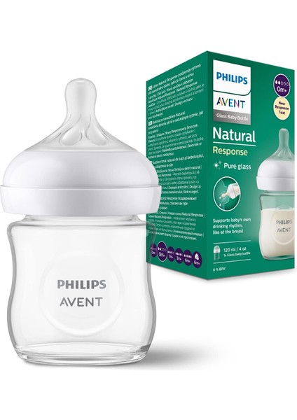 Philips Avent Natural Response Cam Biberon 0 AY+120ML SCY930/01