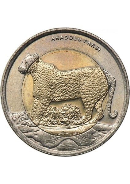 3ALP Koleksiyon, Anadolu Parsı 1 Lira 2012, Darphane Hatıra Bimetal Para, Hayvanlar Serisi, Çil