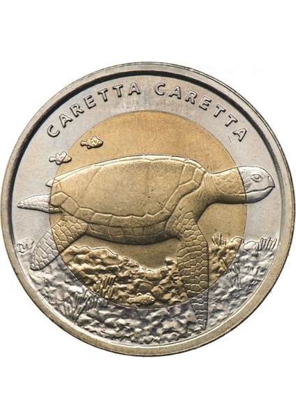 3ALP Koleksiyon, Caretta Caretta 1 Lira 2009, Darphane Hatıra Bimetal Para, Hayvanlar Serisi, Çil