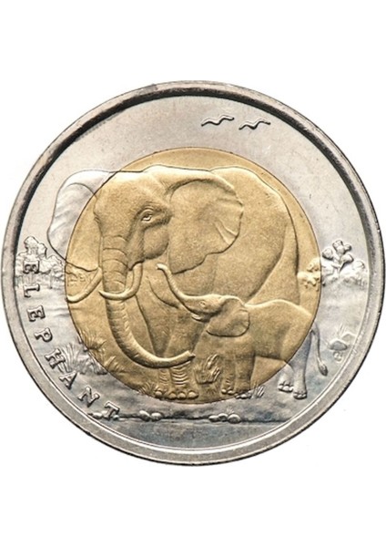 3ALP Koleksiyon, Fil 1 Lira 2009, Darphane Hatıra Bimetal Para, Hayvanlar Serisi, Çil