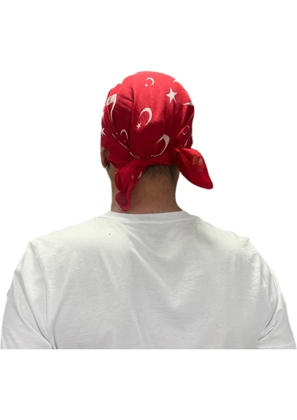 Türk Bayrağı Kırmızı Bandana