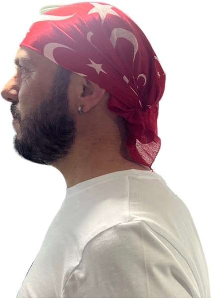 Türk Bayrağı Kırmızı Bandana