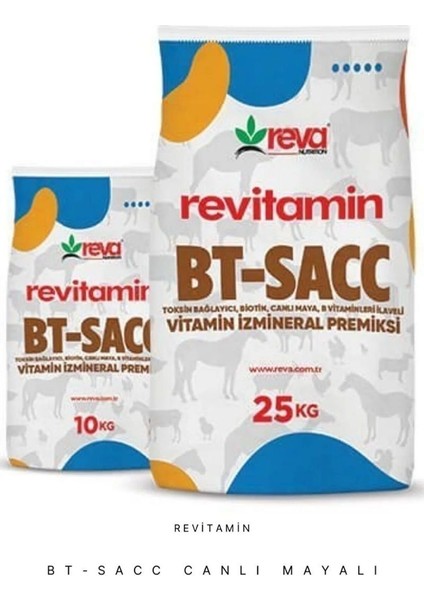 Revitamin Bt-Sacc Canlı Maya Al mlı Hayvan Yem Katkısı 10 kg - 25 kg